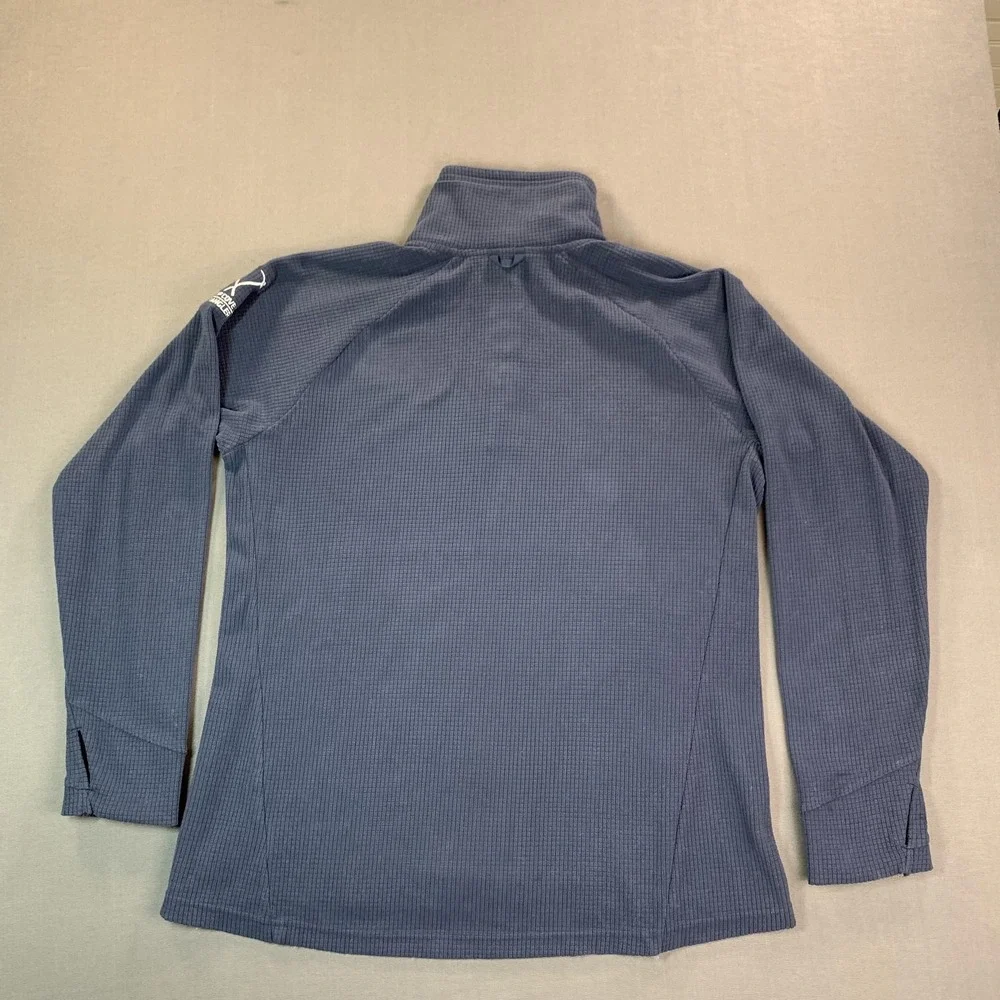 Outdoor Research Trail Mix‎ Snap Pullover Women LG Blue Fleece Mock Neck Hiking